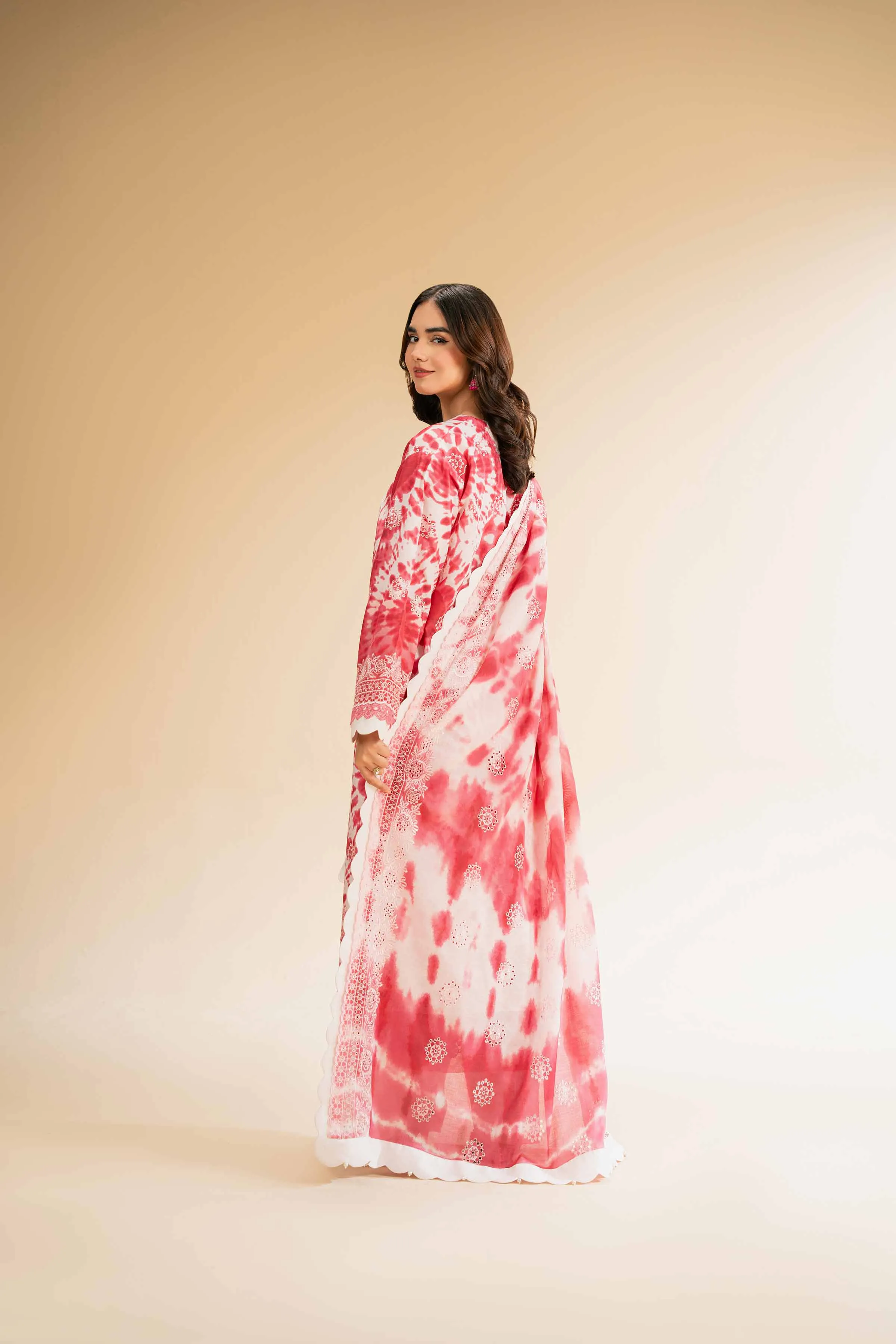 3 Piece - Digital Printed Embroidered Suit - 42501337