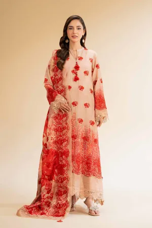 3 Piece - Digital Printed Embroidered Suit - 42501340