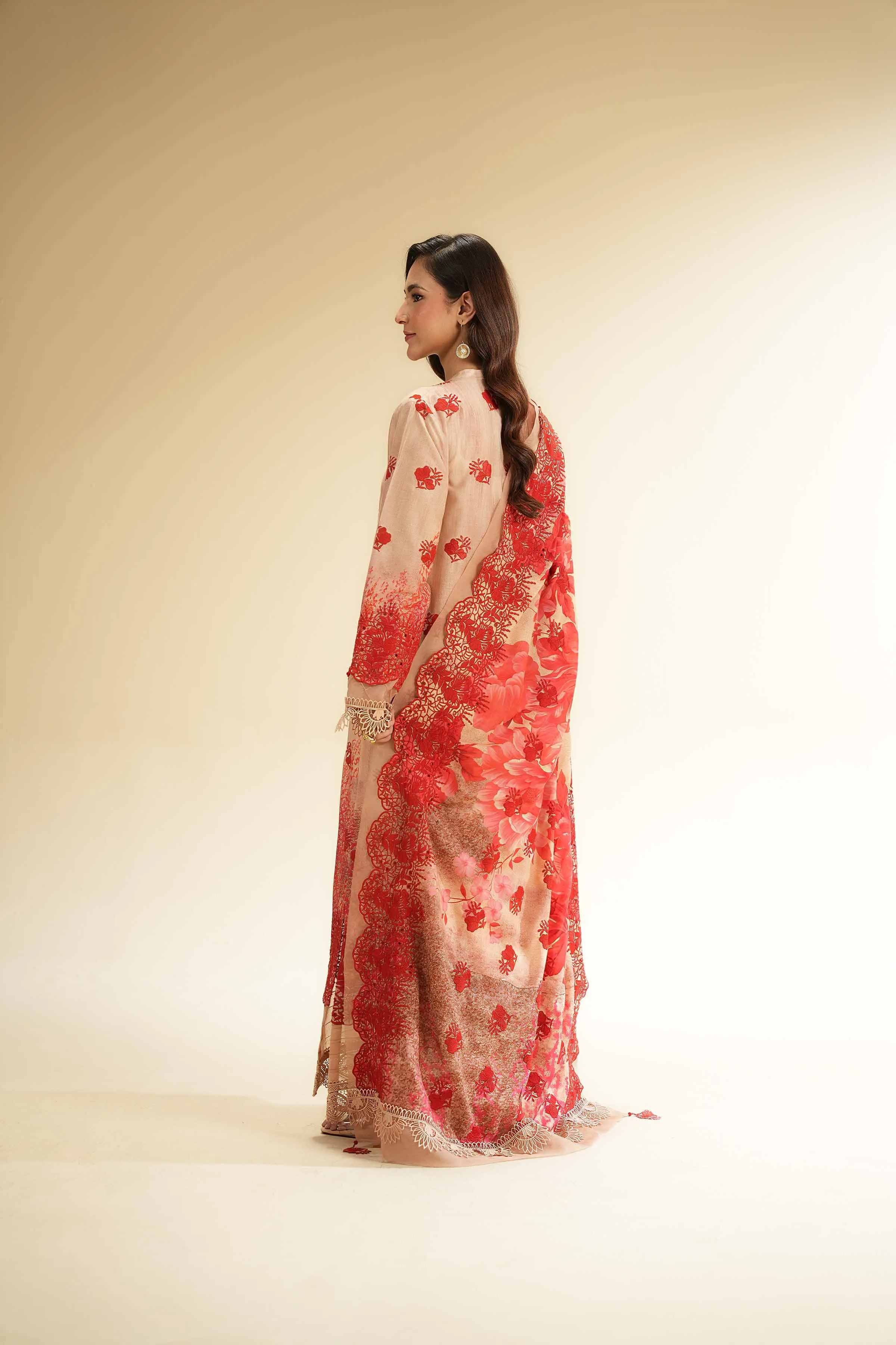 3 Piece - Digital Printed Embroidered Suit - 42501340