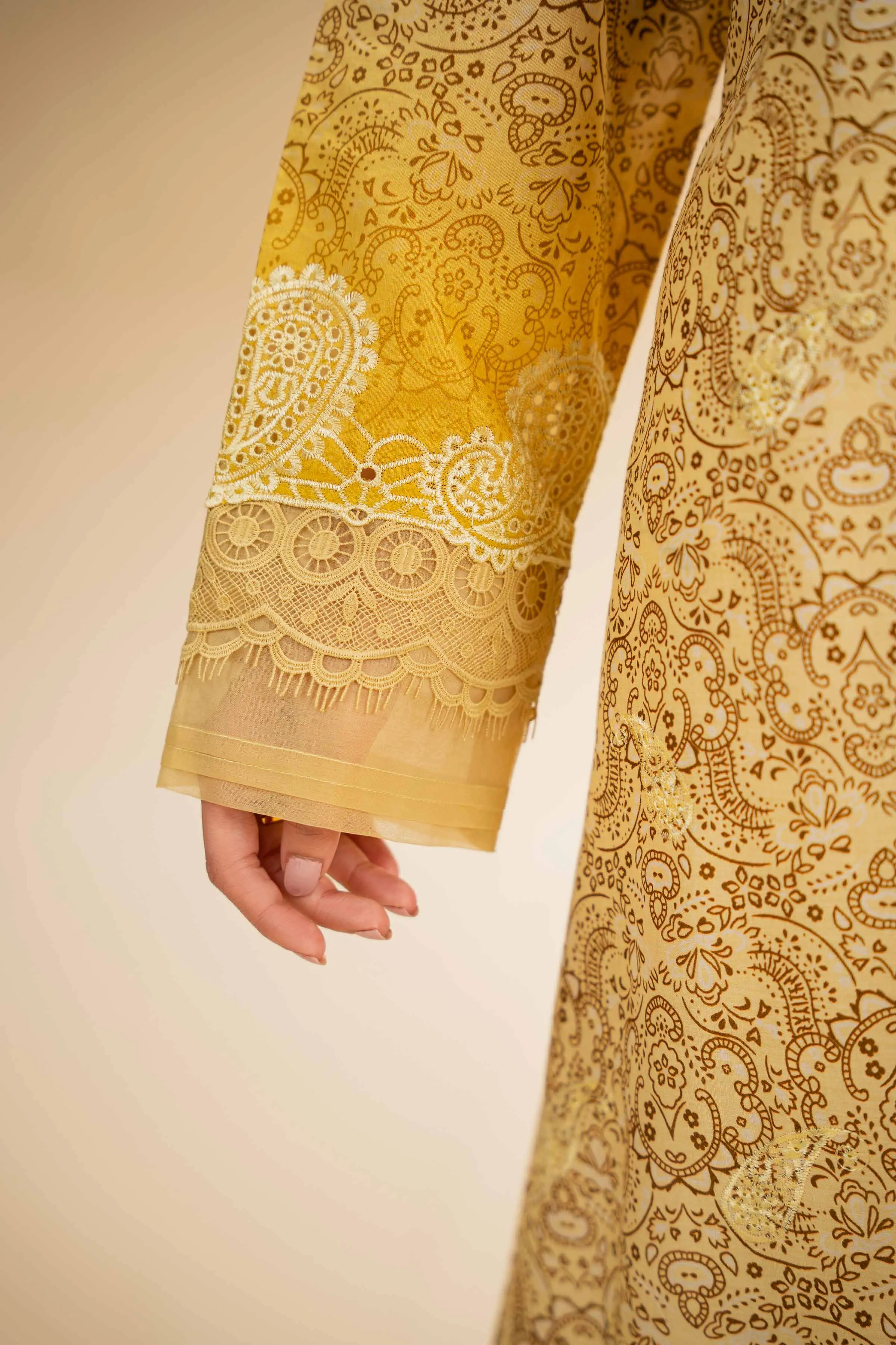 3 Piece - Digital Printed Embroidered Suit - 42501342