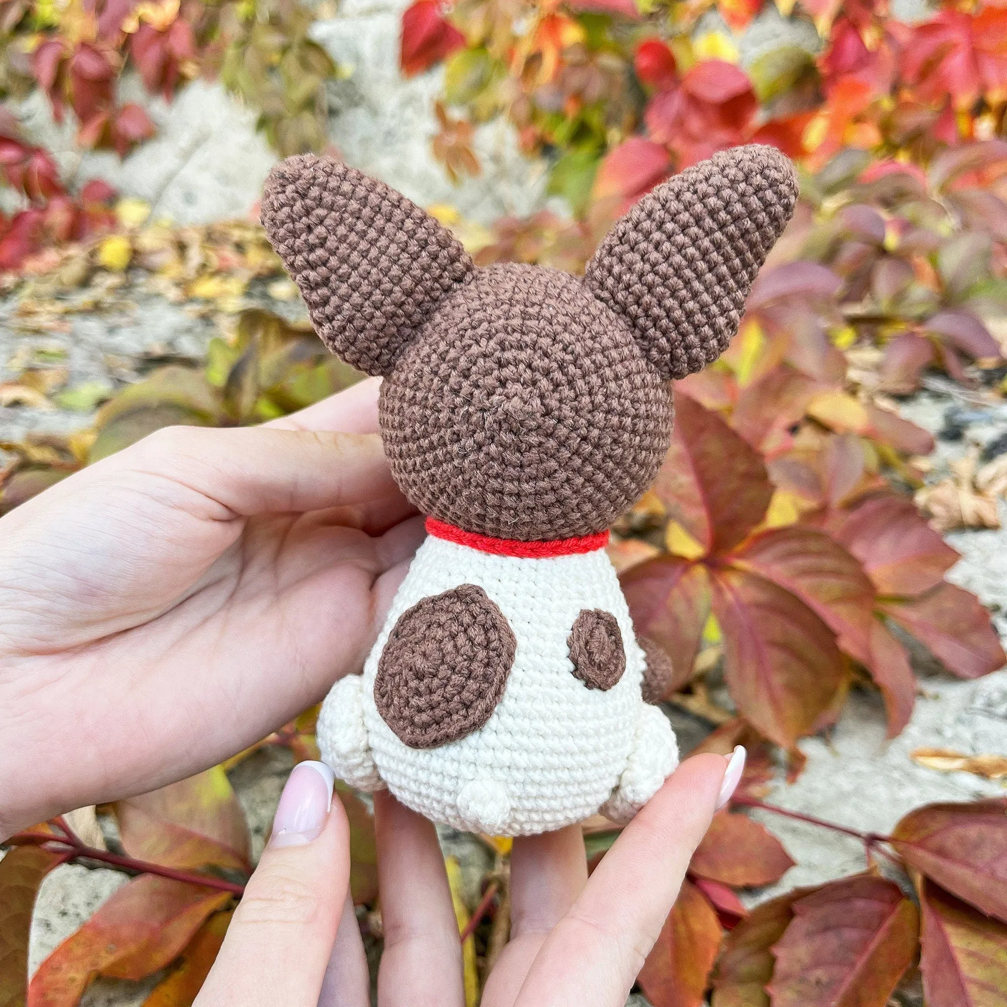 Crochet French Bulldog pattern, US standard terms, Skill level beginner