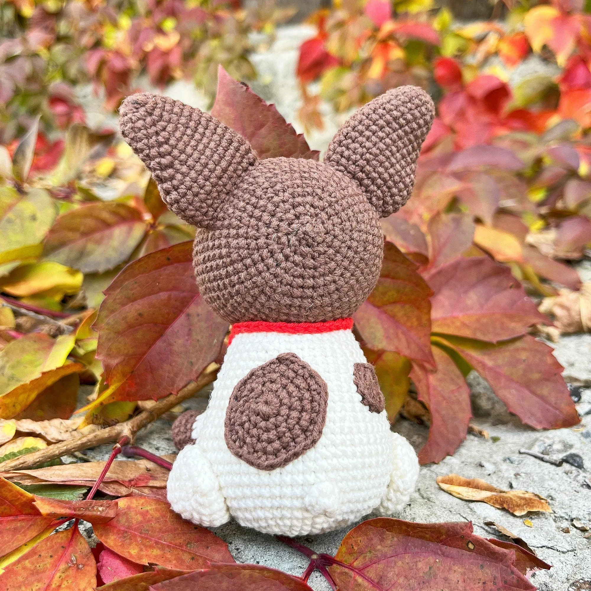 Crochet French Bulldog pattern, US standard terms, Skill level beginner