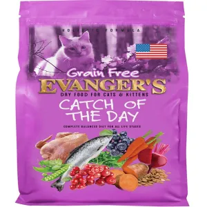Evanger's Grain-Free Dry Cat & Kitten Food Catch of the Day 1ea/4.4 lb