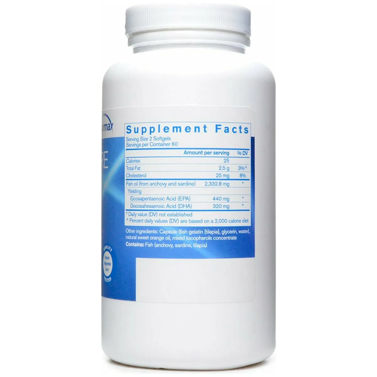 Finest Pure Fish Oil 120 softgels by Pharmax