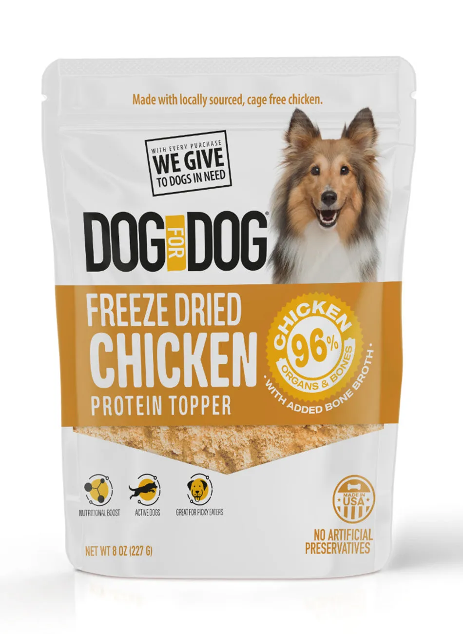 Freeze Dried Protein Topper Beef   Chicken Bundle (8oz)