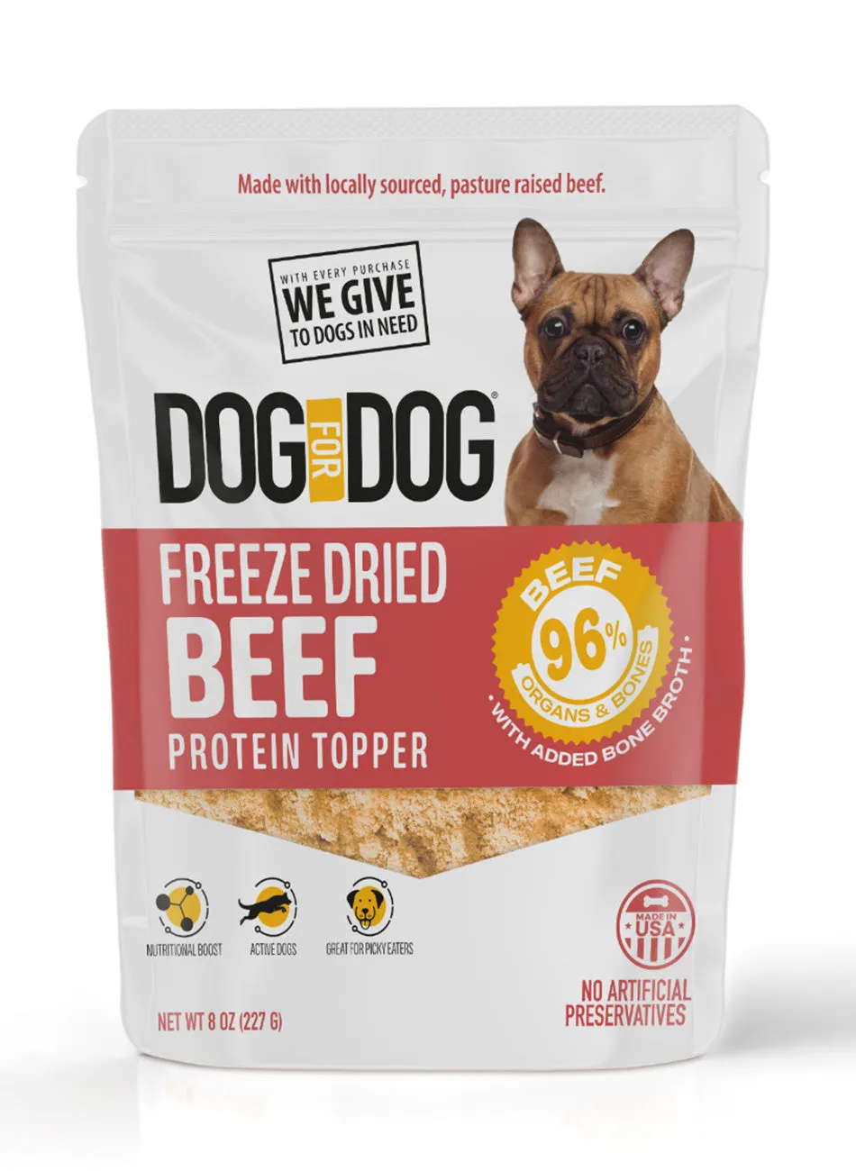 Freeze Dried Protein Topper Beef   Chicken Bundle (8oz)