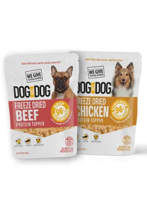 Freeze Dried Protein Topper Beef   Chicken Bundle (8oz)