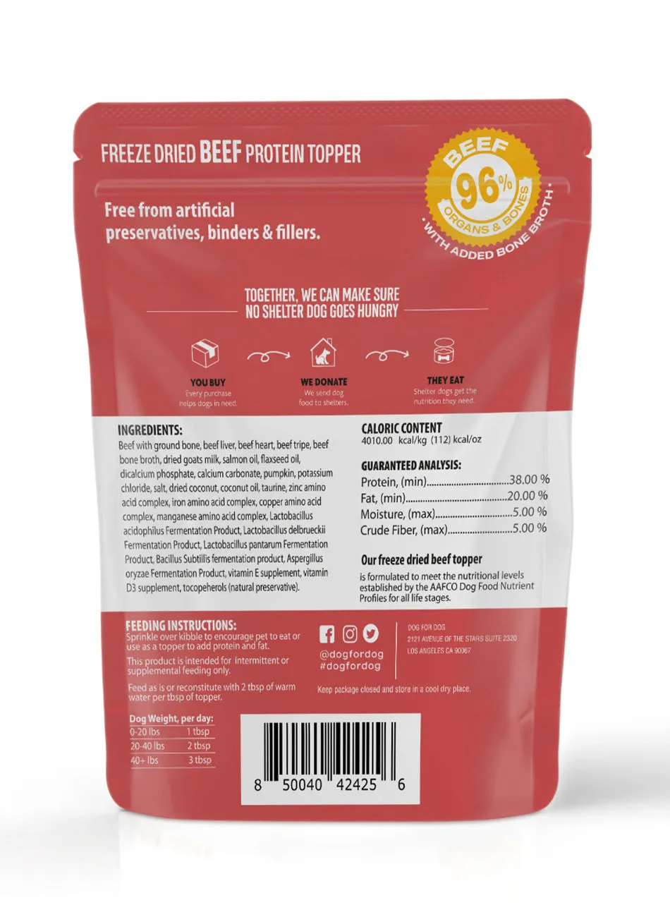 Freeze Dried Protein Topper Beef   Chicken Bundle (8oz)