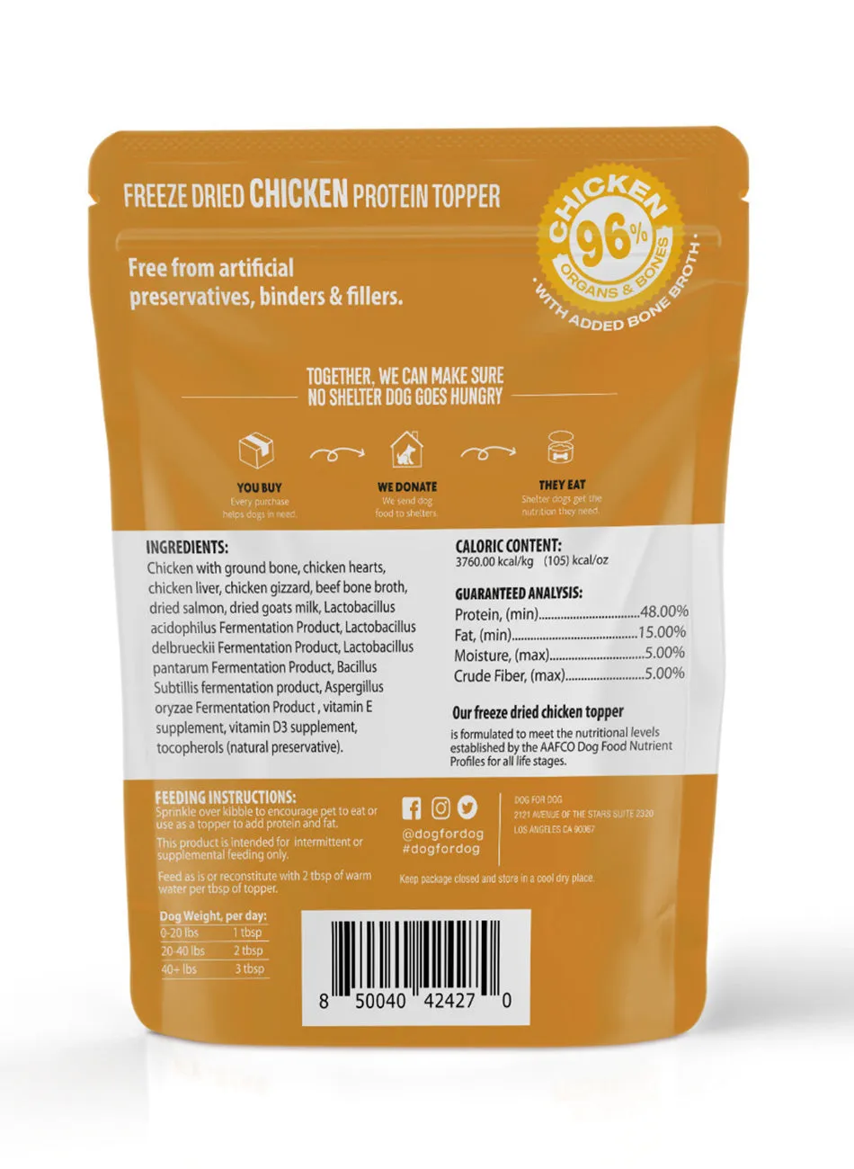 Freeze Dried Protein Topper Beef   Chicken Bundle (8oz)