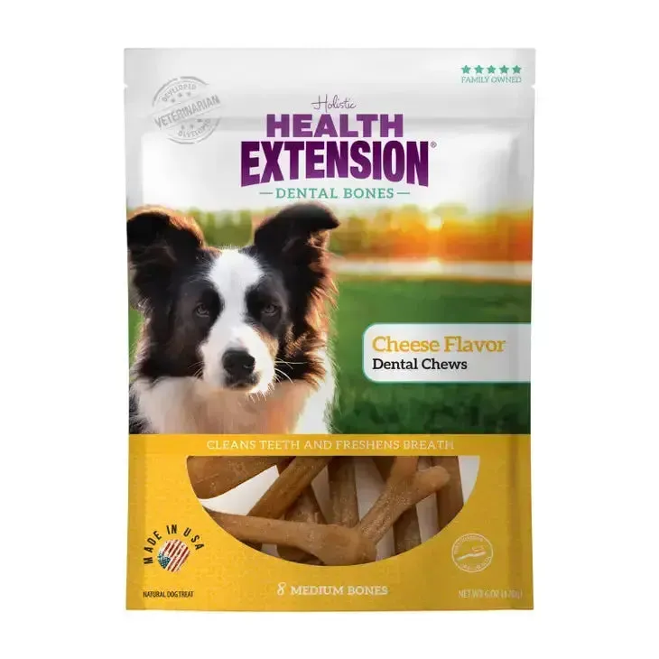 Health Extension Cheese Flavor Dental Chews for Dogs
