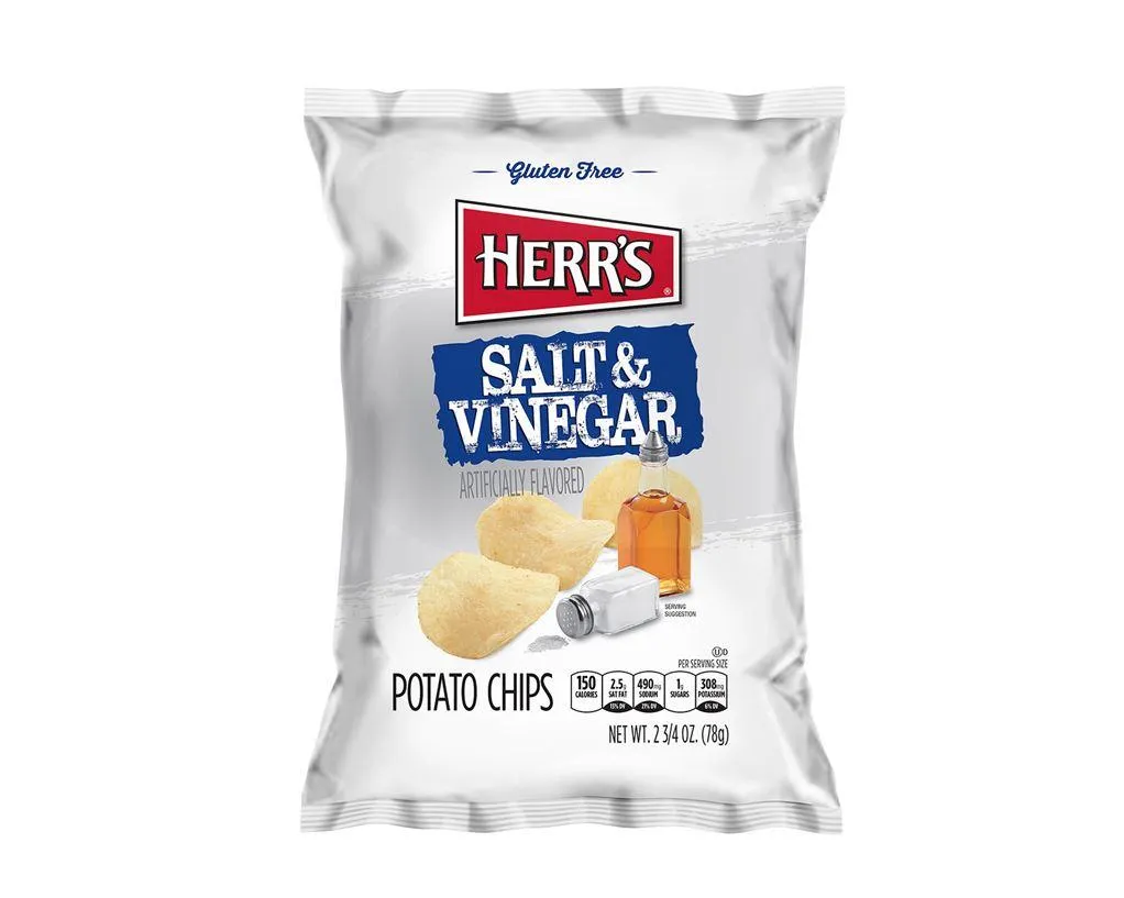 Herr’s Salt & Vinegar Potato Chips Bags
