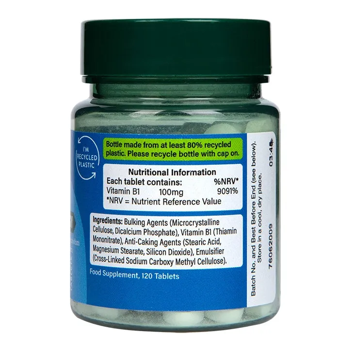 Holland & Barrett Vitamin B1   Thiamine 100mg 120 Tablets