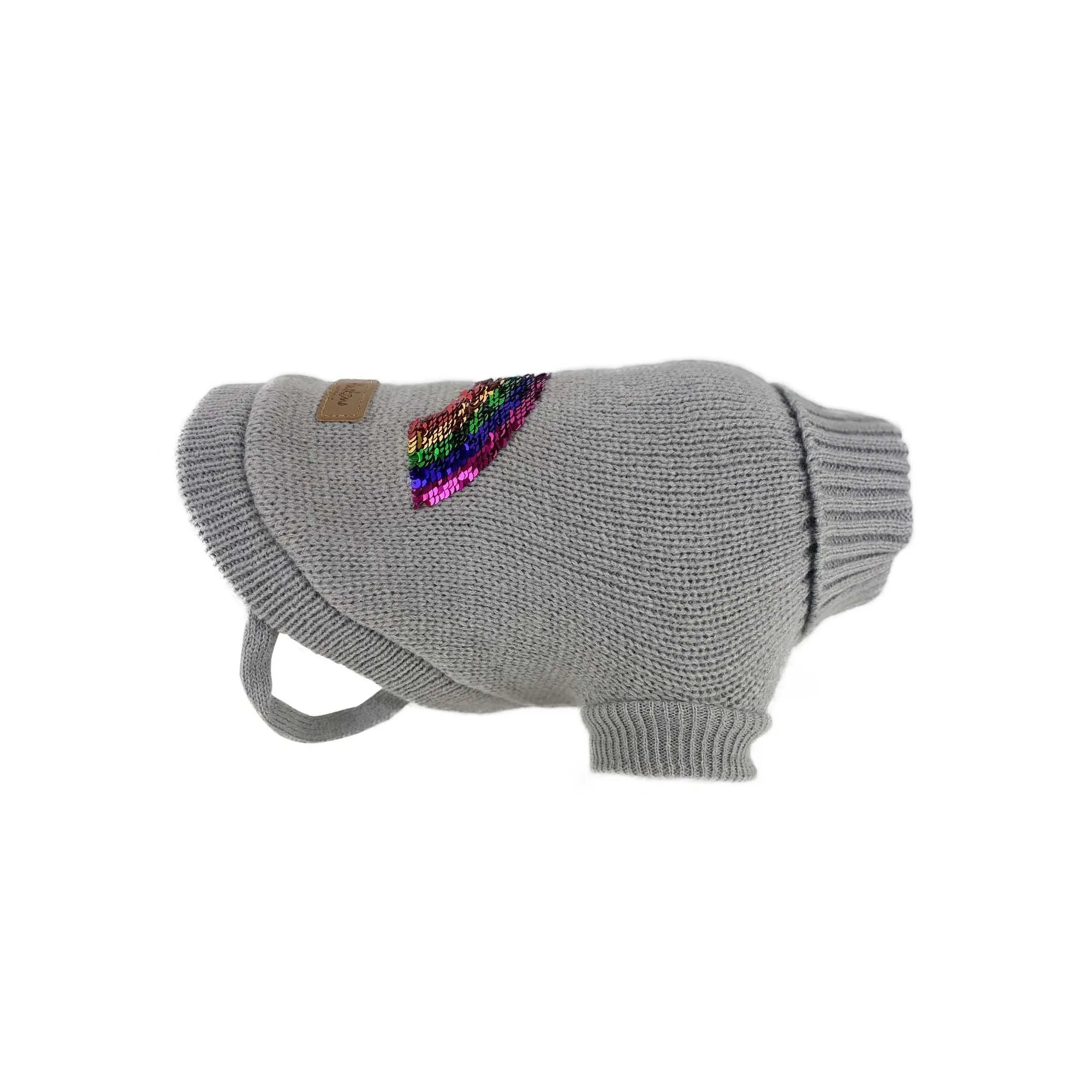 Huskimo Rainbow Grey Jumper