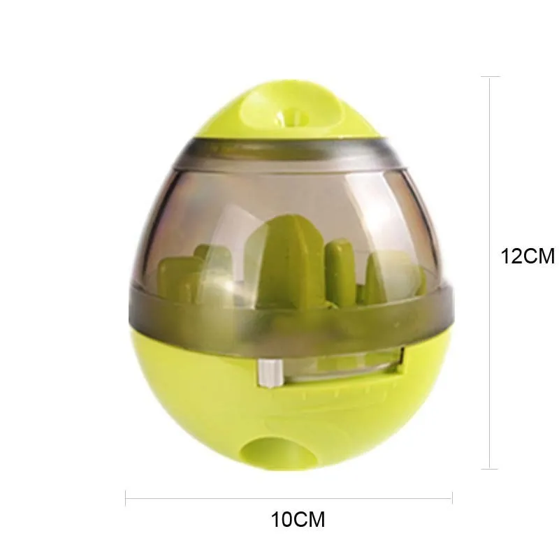 Interactive Dog Food Dispenser Tumbler Toy - Slow Feeder Puzzle Treat Ball for Puppies & Pets - Engaging & IQ Boosting Pet Feeder Bowl