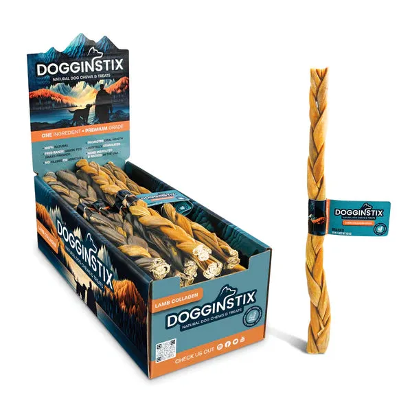 Lamb Collagen Braided Stick