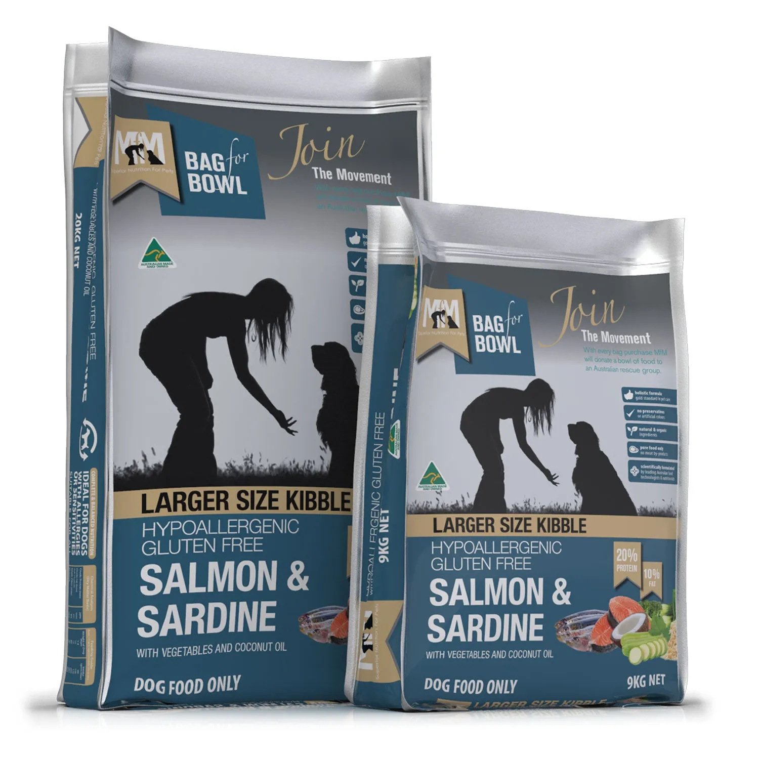 Meals for Mutts Large Kibble Salmon & Sardine Adult Dry Dog Food