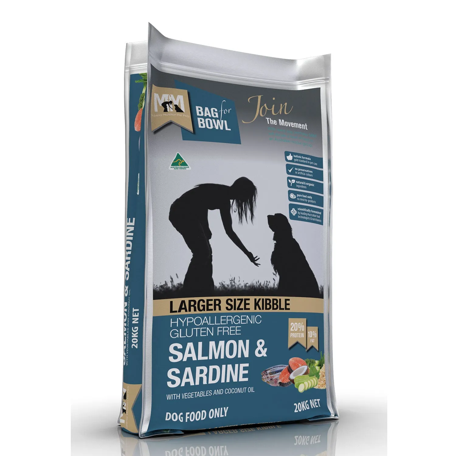 Meals for Mutts Large Kibble Salmon & Sardine Adult Dry Dog Food
