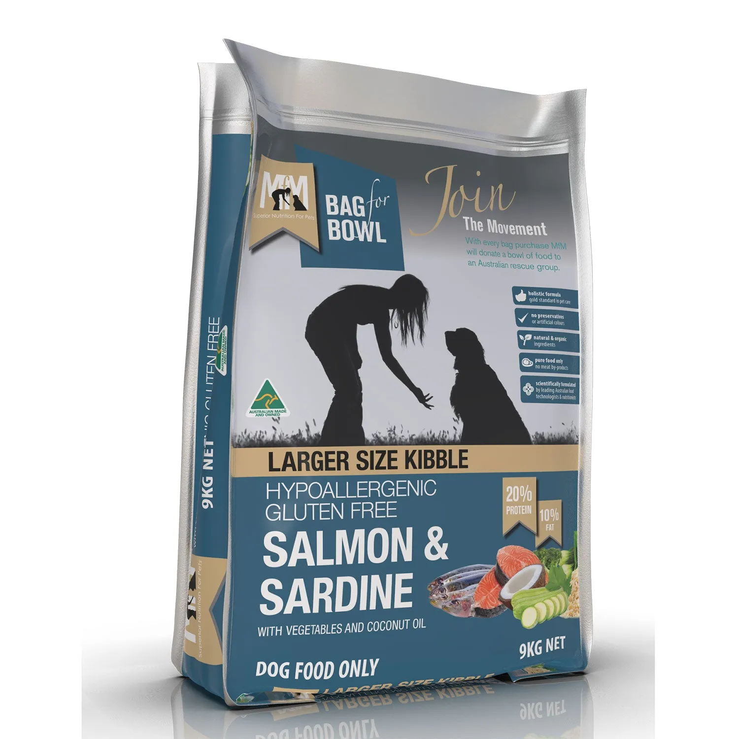 Meals for Mutts Large Kibble Salmon & Sardine Adult Dry Dog Food
