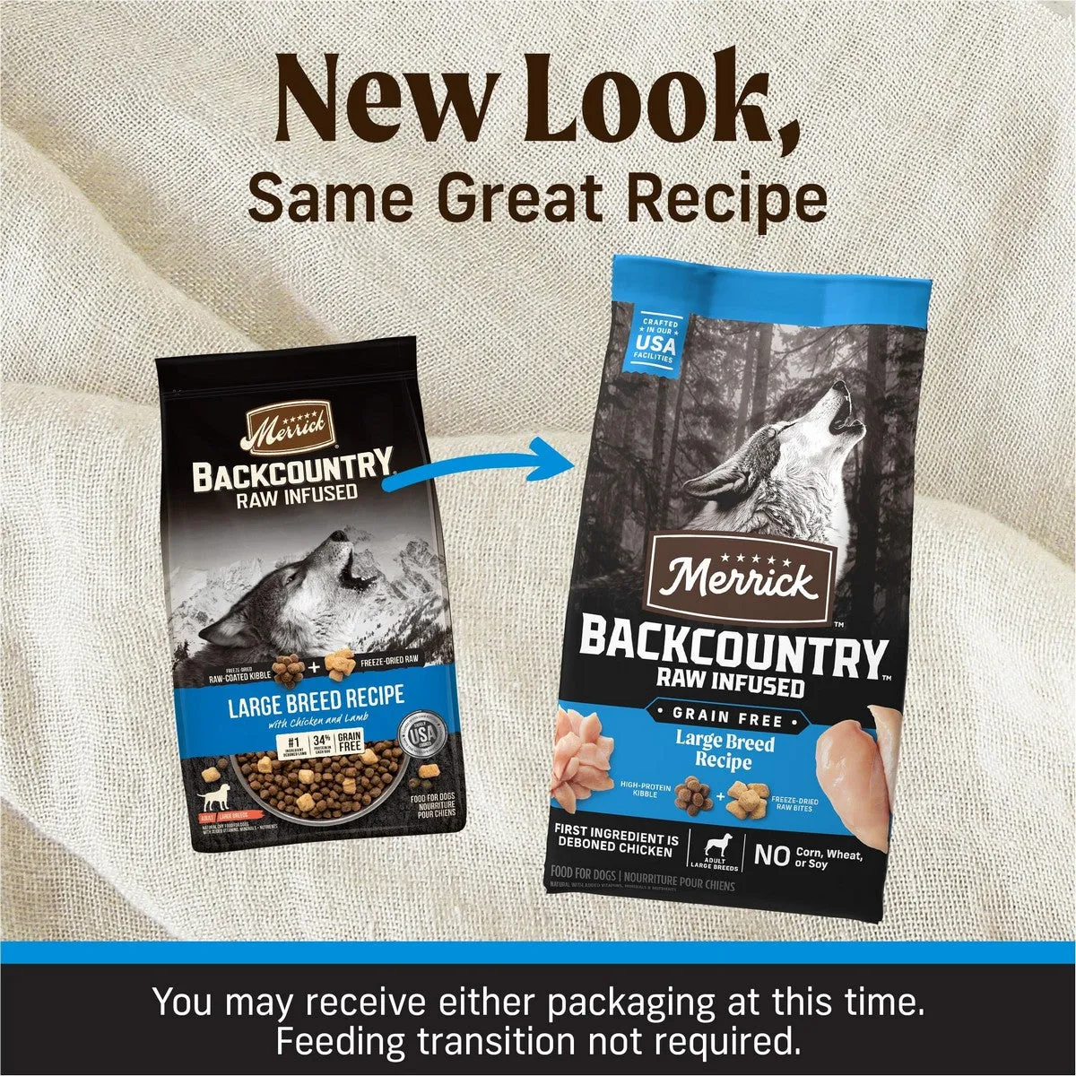 Merrick Backcountry Raw Infused Large Breed Grain Free Dry Dog Food 20lb