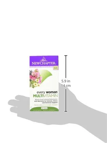 New Chapter Every Woman Multivitamin Fermented with Probiotics   Iron   Vitamin D3   B Vitamins   Organic Non-GMO Ingredients - 120 Count