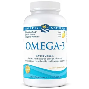 Nordic Naturals Omega-3 Fish Oil 120 Softgels