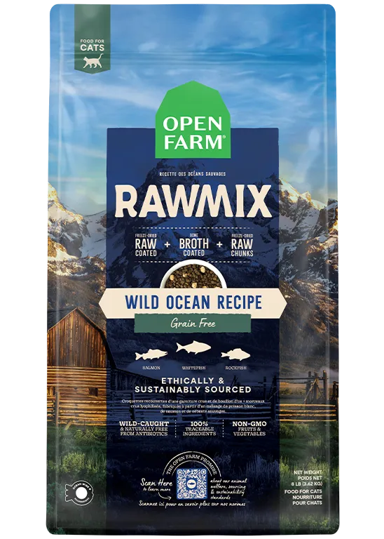 Open Farm RAWMIX Wild Ocean Grain Free Recipe for CATS