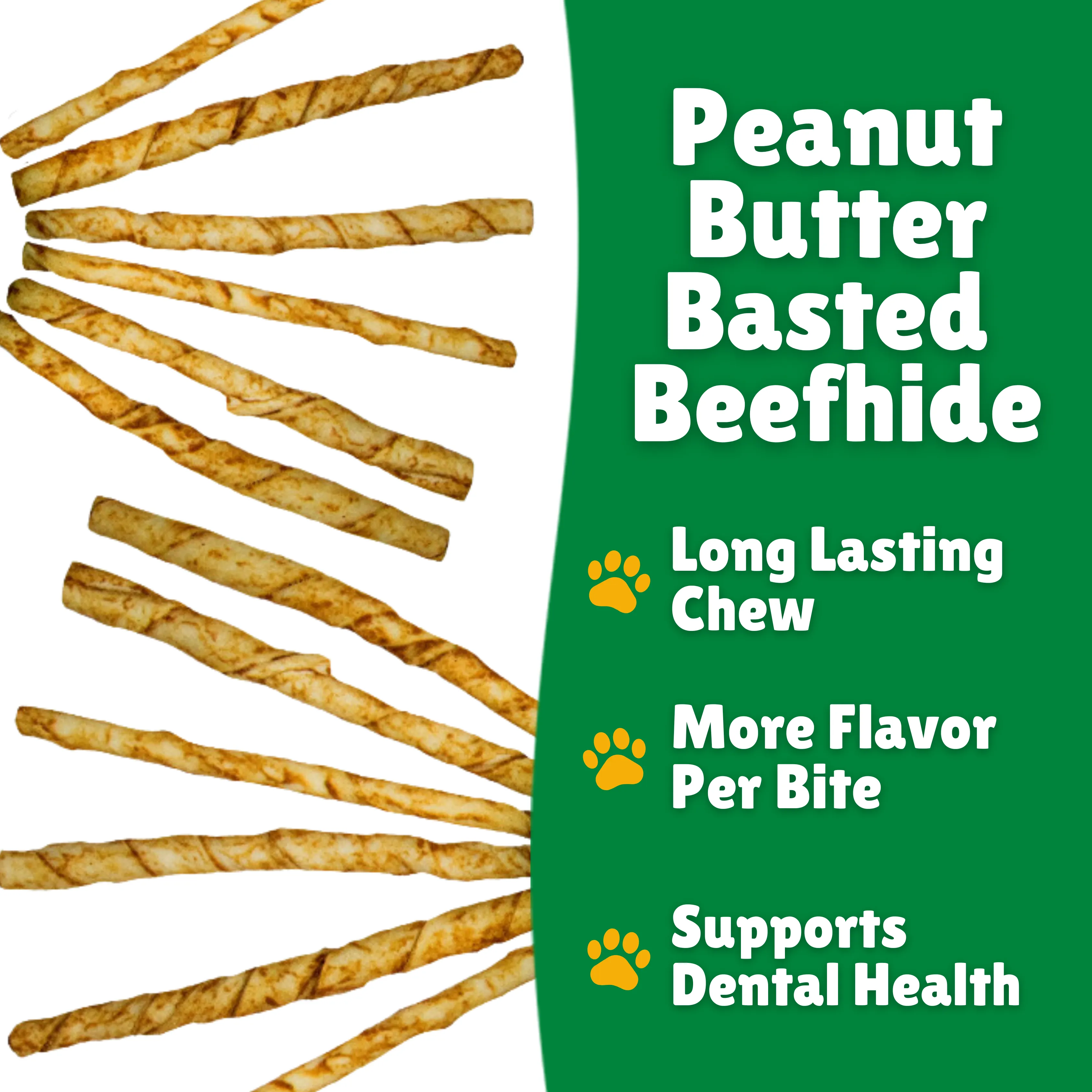 Peanut Butter Basted Beefhide: Regular