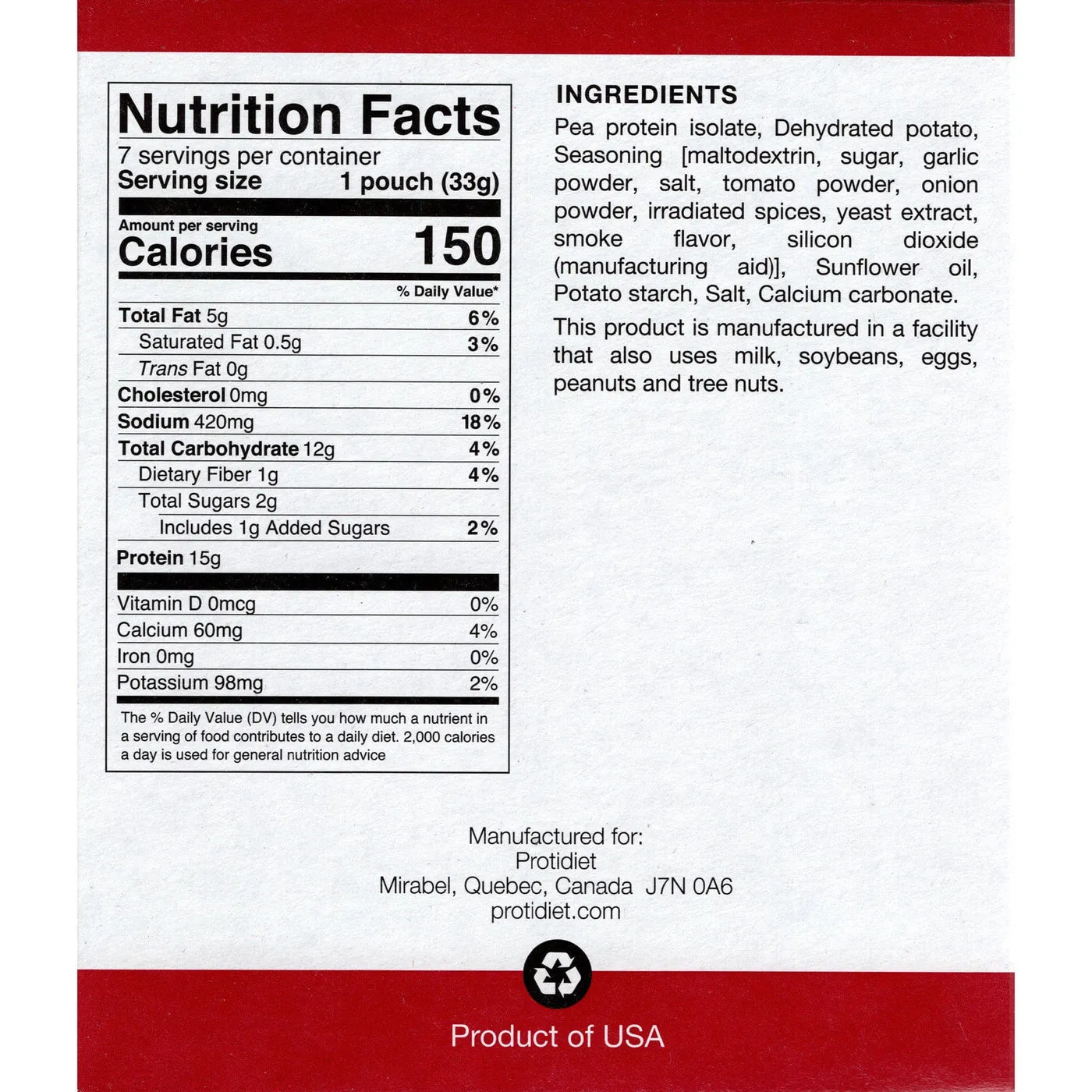 Proti Diet Barbecue Crisps Box