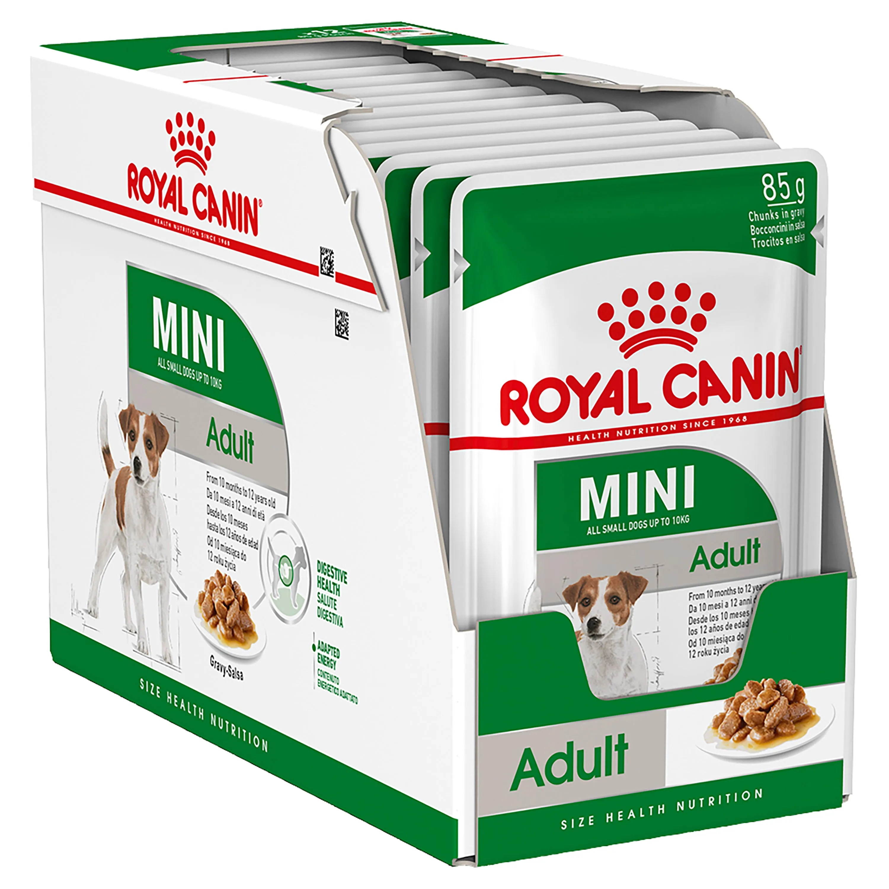 Royal Canin Mini Adult Wet Dog Food Pouches 85g x 12