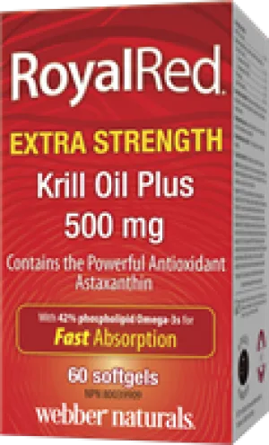 RoyalRed Extra Strength Omega-3 Krill Oil Plus, 500 mg, 60 softgels