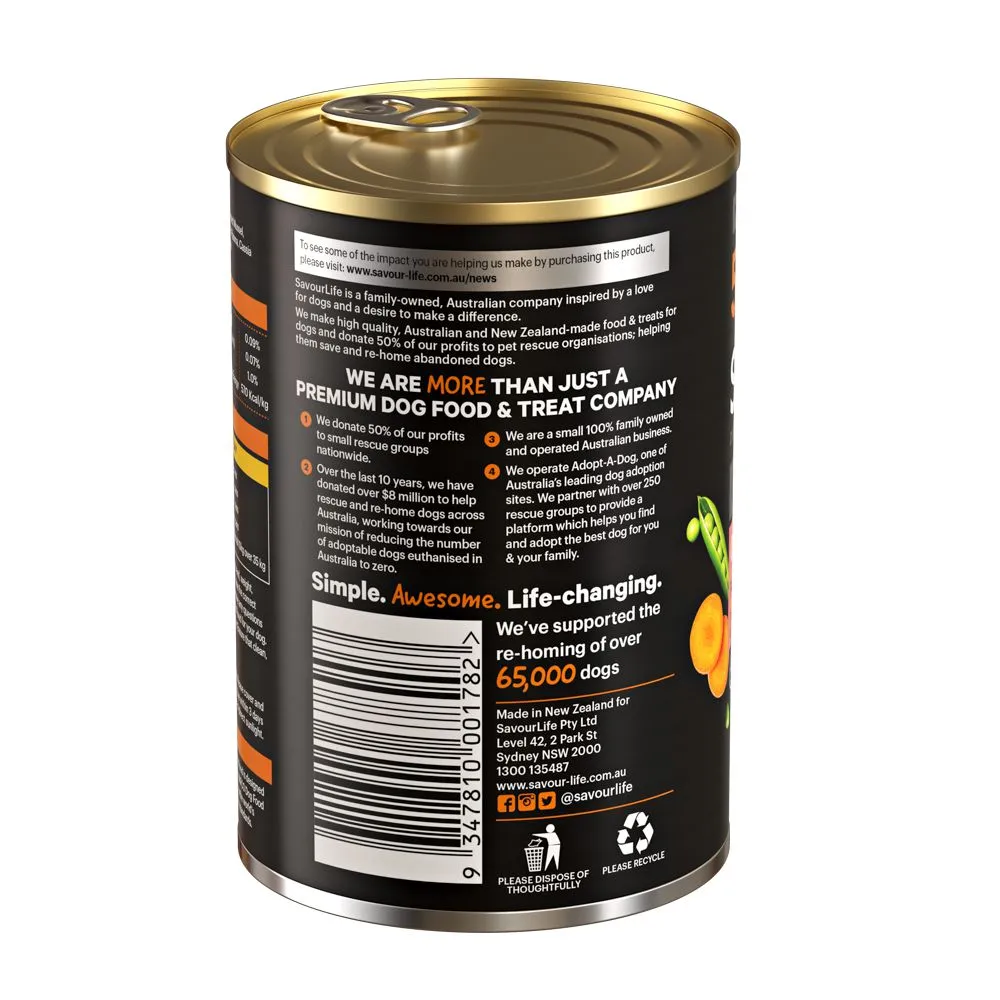 Savourlife Grain Free Ocean Fish Adult Dog Wet Food 375g
