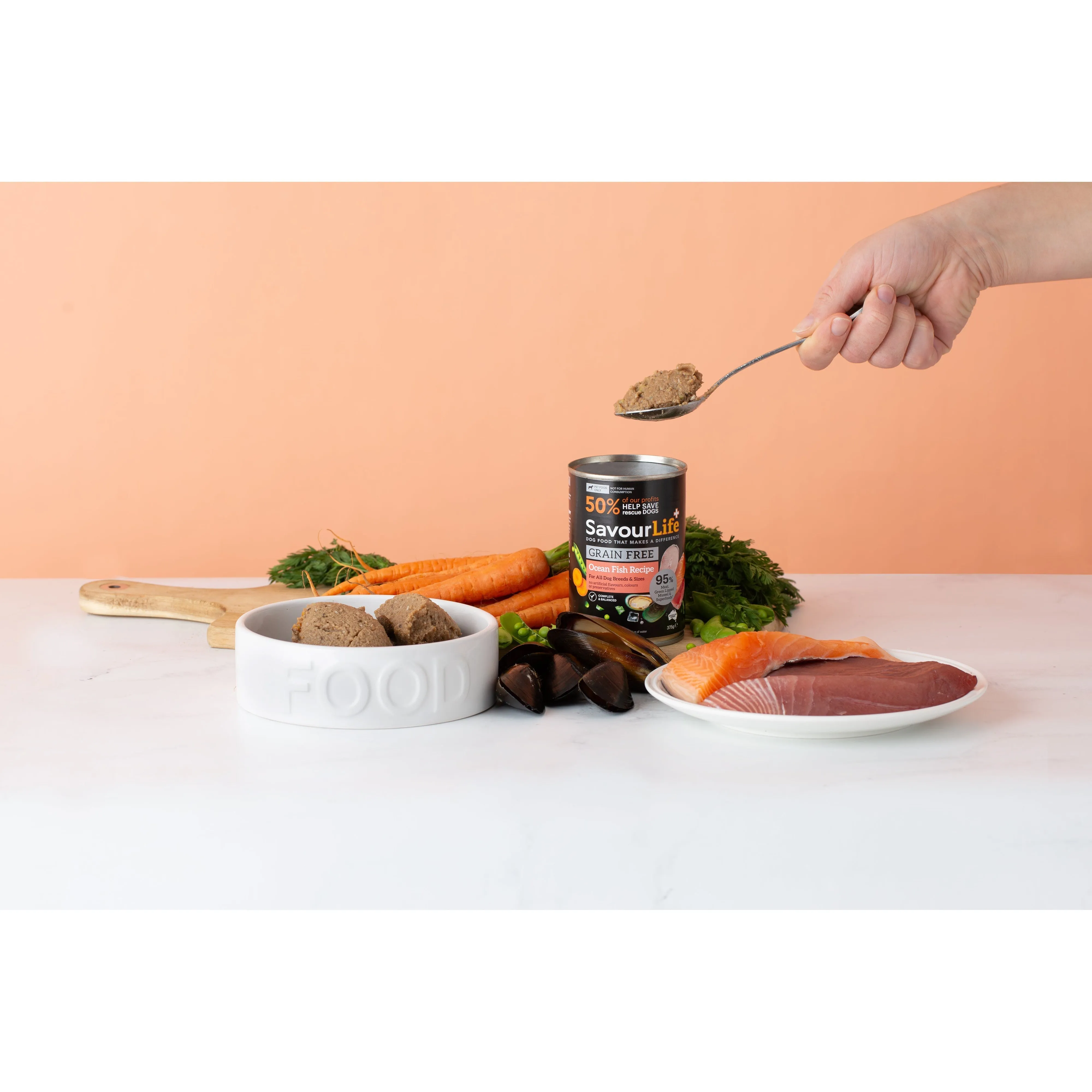 Savourlife Grain Free Ocean Fish Adult Dog Wet Food 375g