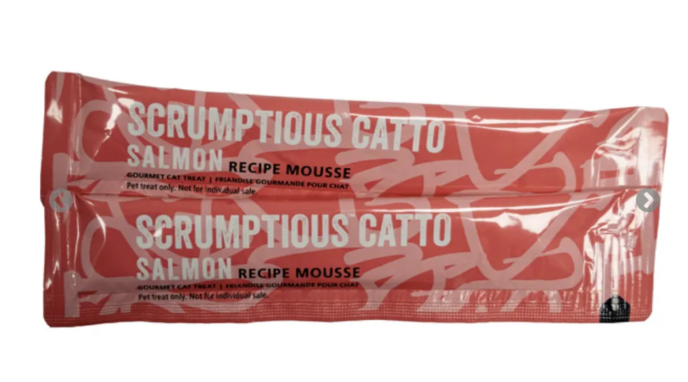 Scrumptious Catto Salmon Mousse Tubes 4pk