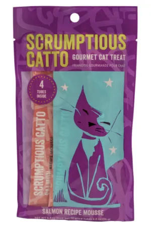 Scrumptious Catto Salmon Mousse Tubes 4pk