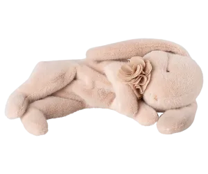 Sleeping Bunny Push, Small - Powder