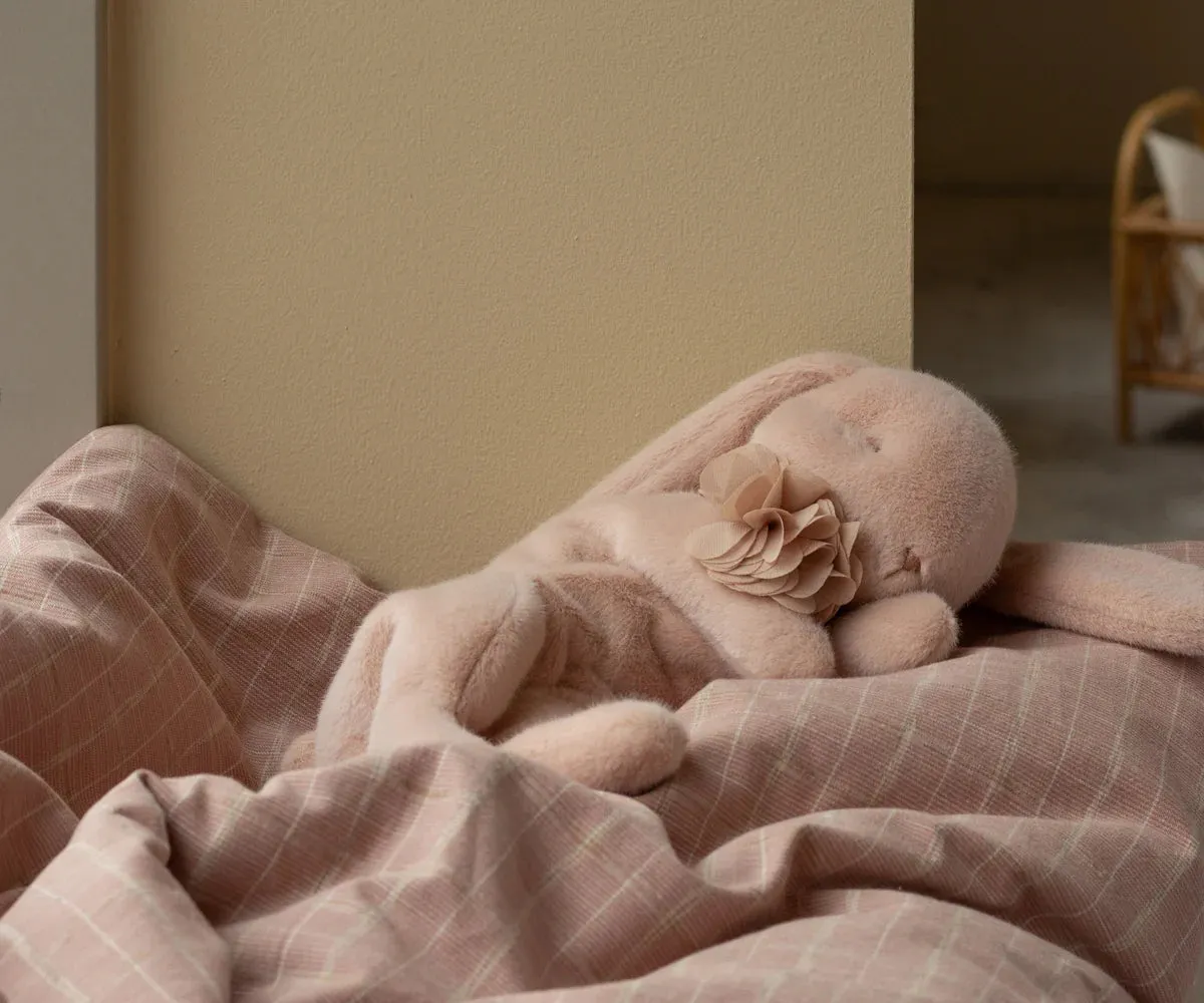 Sleeping Bunny Push, Small - Powder