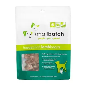 Small Batch Freeze Dried Lamb Hearts Dog Treats, 3.5 oz