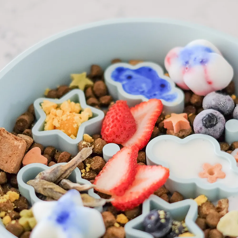 Star   Cloud Slow Feeder Bowl (Blue)