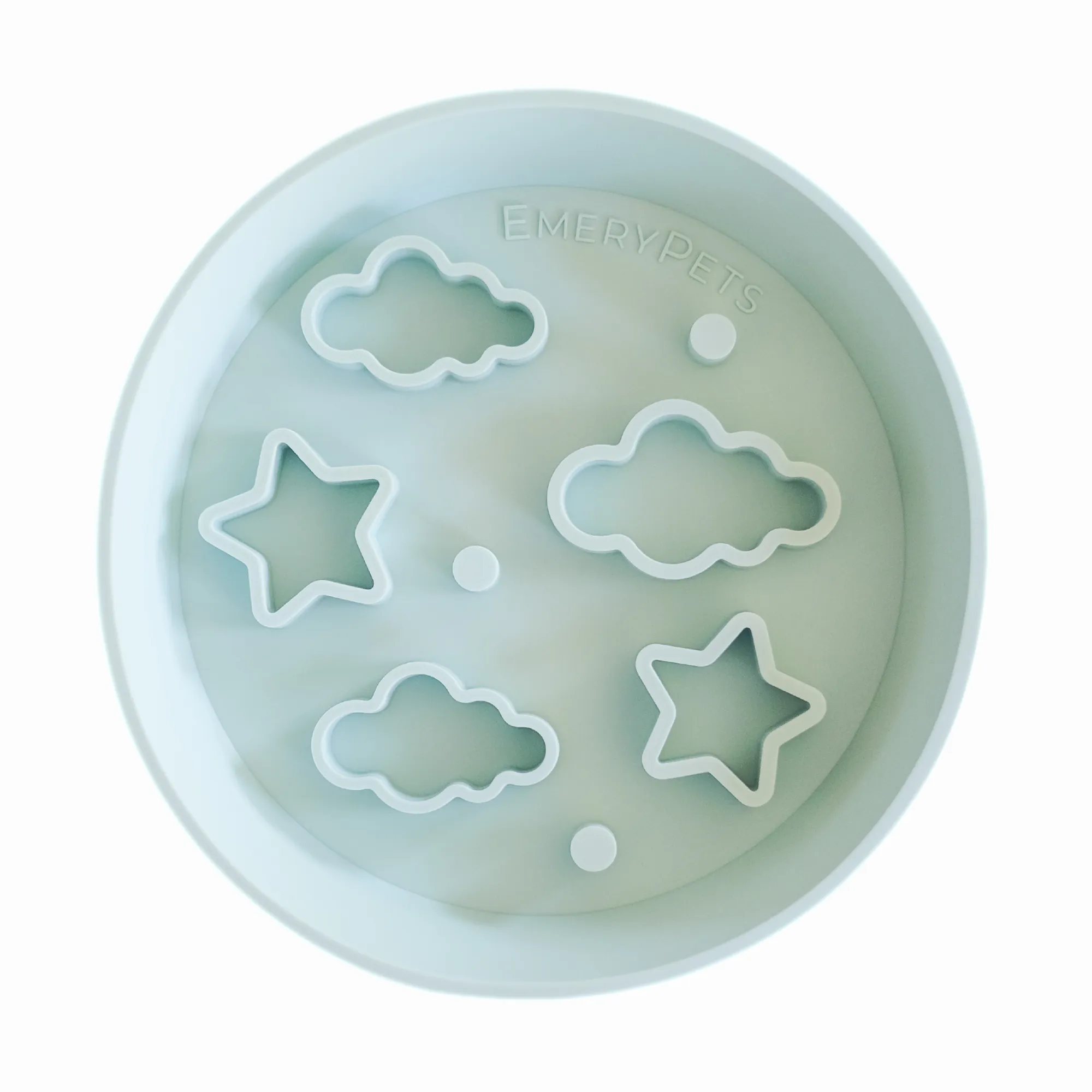 Star   Cloud Slow Feeder Bowl (Blue)