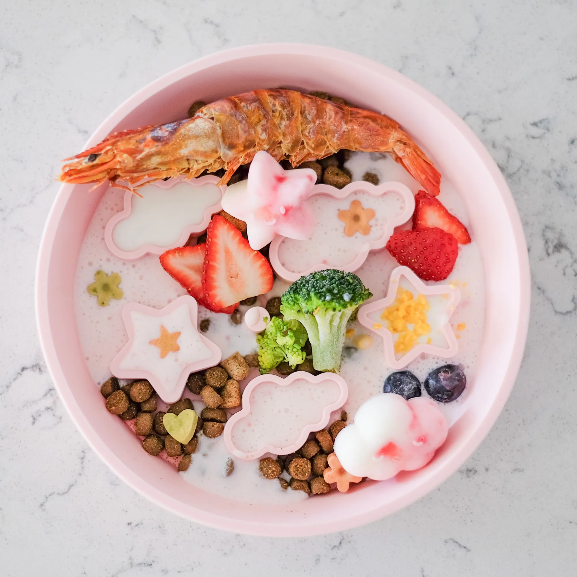 Star   Cloud Slow Feeder Bowl (Pink)
