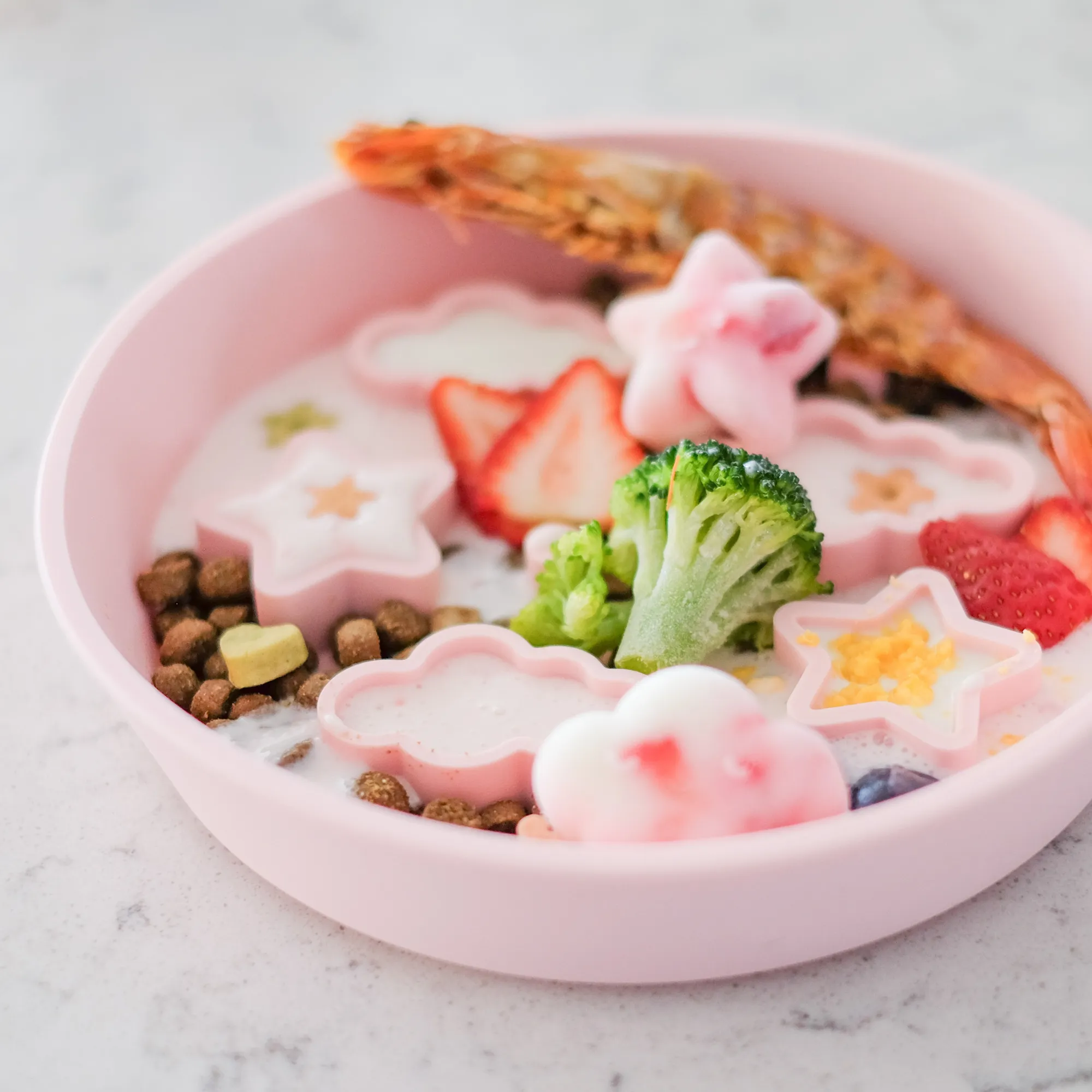 Star   Cloud Slow Feeder Bowl (Pink)