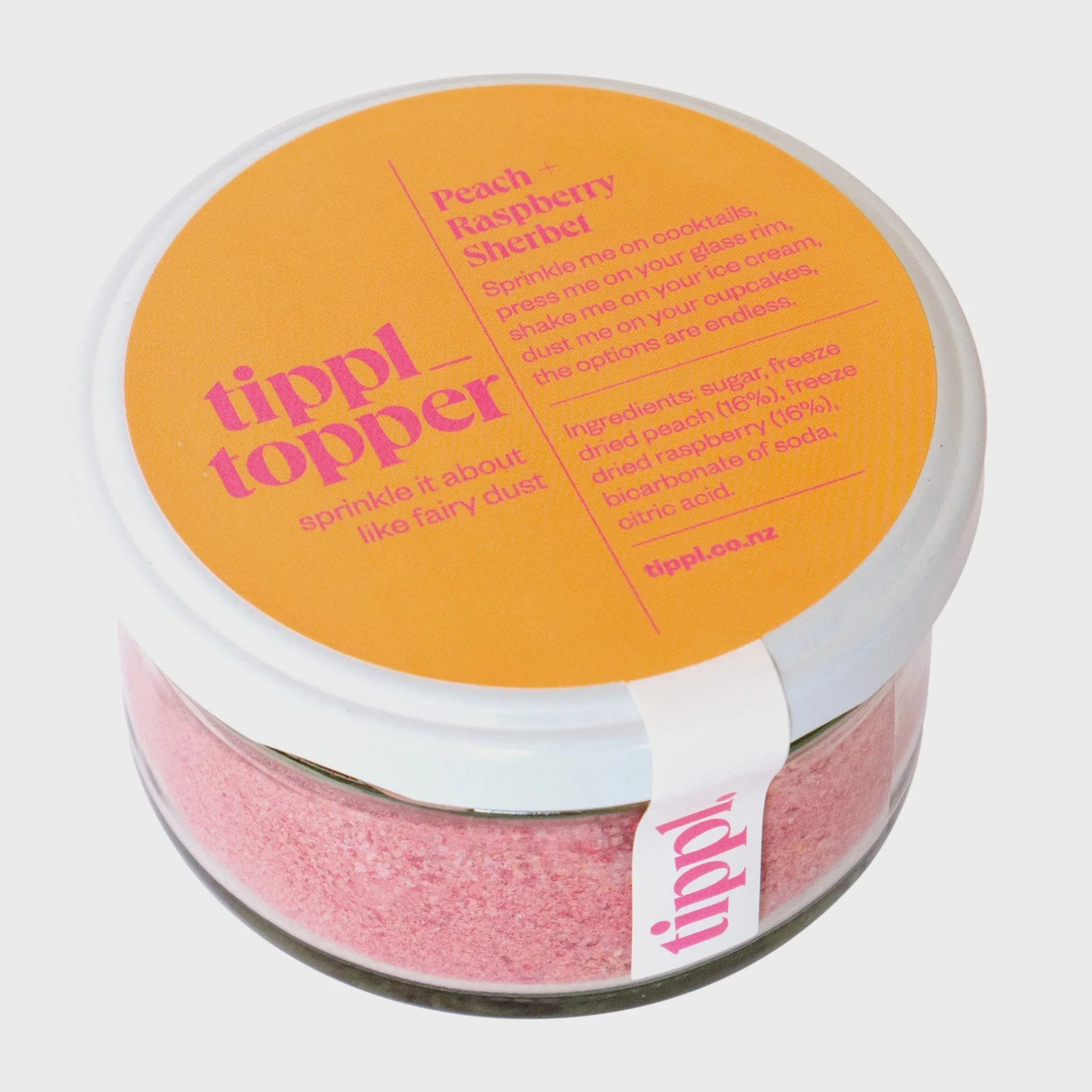 Tippl Peach & Raspberry Sherbet Topper 90g