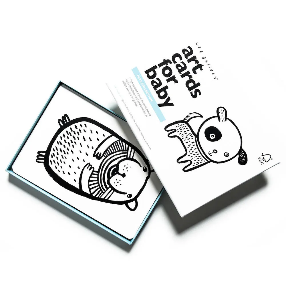 Wee Gallery Art Cards For Baby - Pets Collection