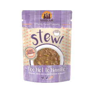 Weruva Stew! Too Hot to Handle Chicken, Duck & Salmon Dinner in Gravy Wet Cat Food Pouches 3oz